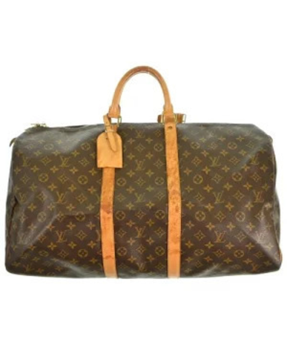 LOUIS VUITTON Boston Bag Brown All over pattern